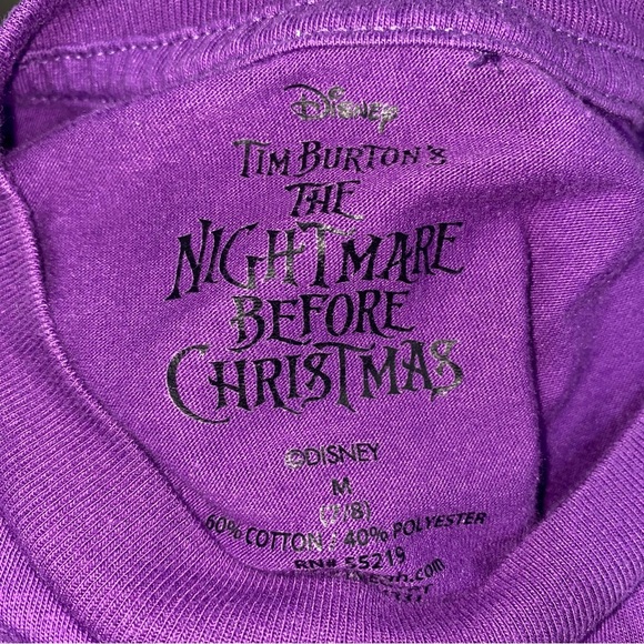 Disney Nightmare Before Christmas Children’s Tee, Girls 7/8, 60% Cotton - Picture 6 of 7